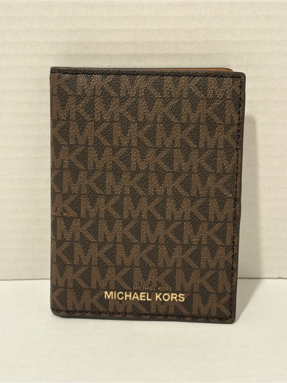 Michael Kors Brown Signature Passport Holder